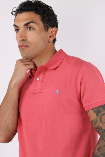 Polo Rete Slim Fit Red Sky - 7