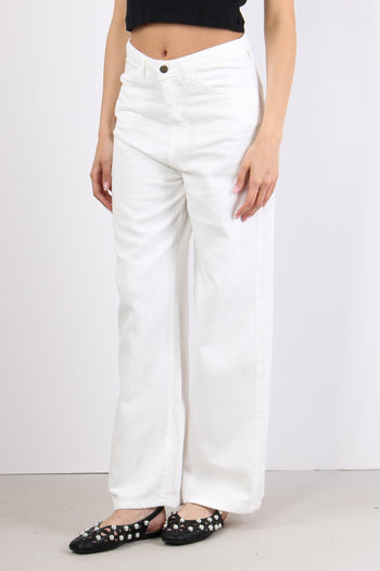 Pantalone Bull 5 Tasche Bianco - 3