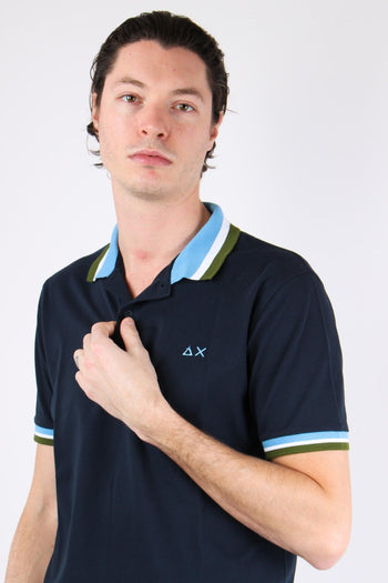 Polo Mc Collo Multiriga Navy Blue - 6