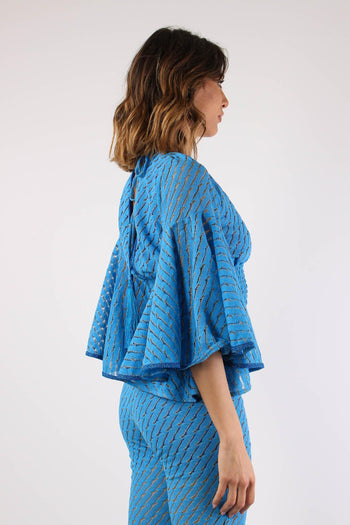 Top Manica Svasata Bluette - 6