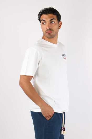 T-shirt Stampa Scritta Bianco - 6