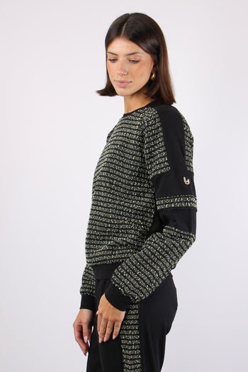 Felpa Boucle Nero/jasmine - 6