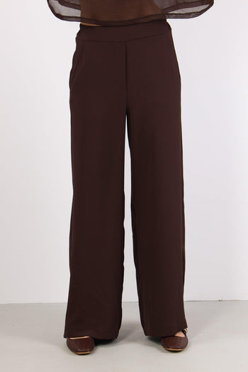 Pantalone Palazzo Fluido Moro - 2