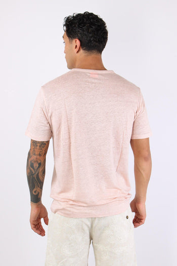 T-shirt Basica Lino Porcellana - 4