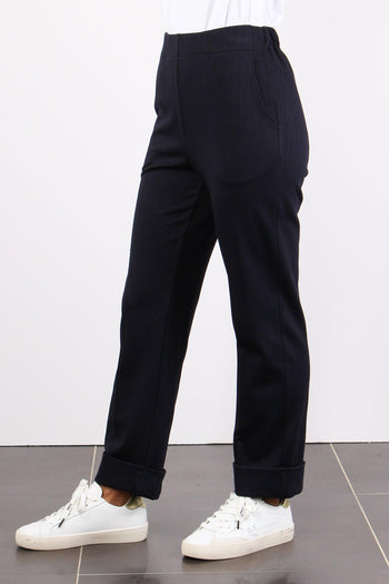 Pantalone Dritto Elastico Resc Blu - 3