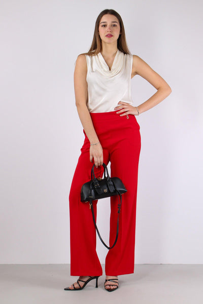 Lalim Pantalone Palazzo Fluido Flame S