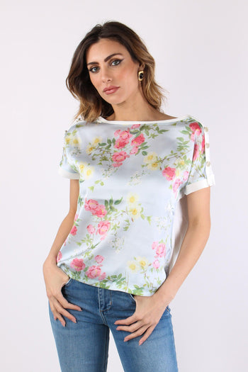 T-shirt Inserto Fantasia Bianco/botanic - 3