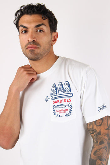 T-shirt Stampa Bianco - 7