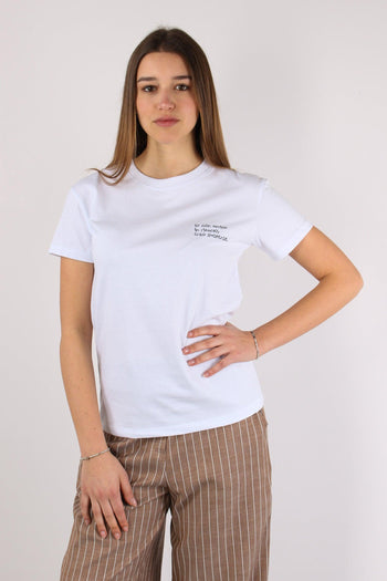 T-shirt Ricamo Creo Suspanse Bianco - 2