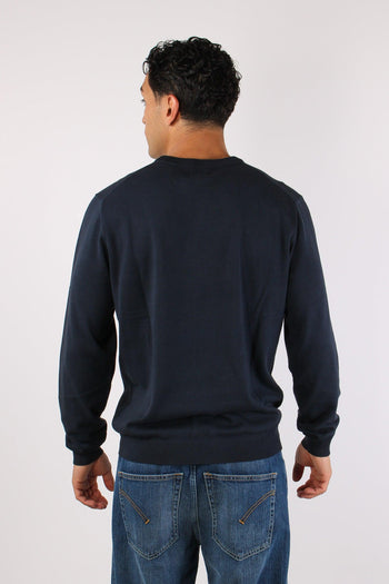 Maglia Basica Cotone Navy Blue - 4