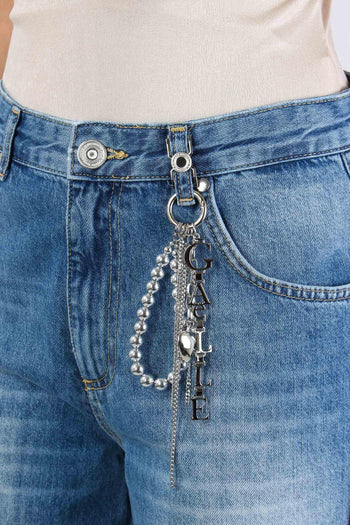 Jeans Gamba Dritta Charm Blu - 8