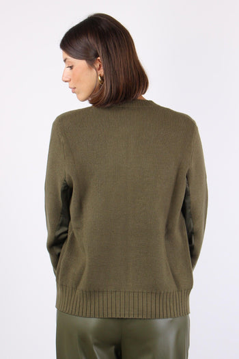 Maglia Full Zip Bomber Olive Night - 3