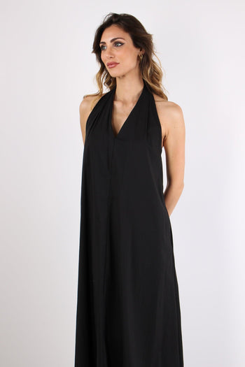 Abito Scavo V Cotone Nero - 6