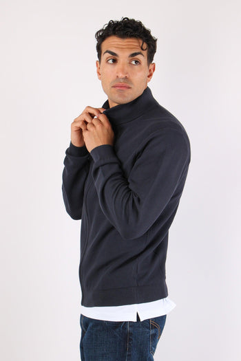 Full Zip Punto Riso Navy Blue - 6