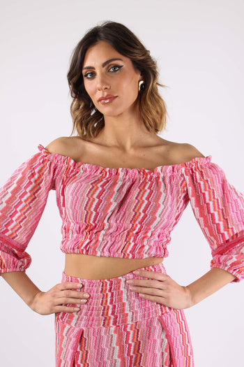 Top Balze Spalla Scesa Electric Fuxia - 7