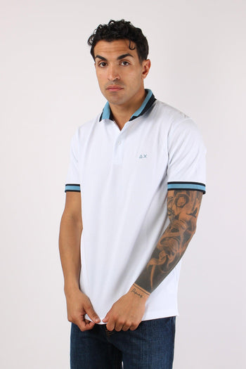 Polo Collo Bicolor Bianco - 4