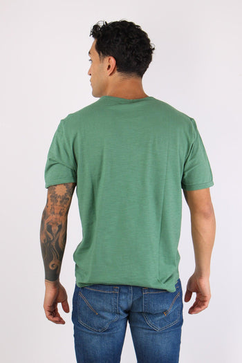 T-shirt Cotone Fiammato Muschio - 4