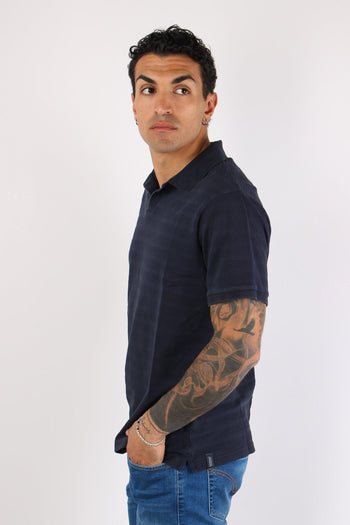 T-shirt Polo Cotone Blue - 3
