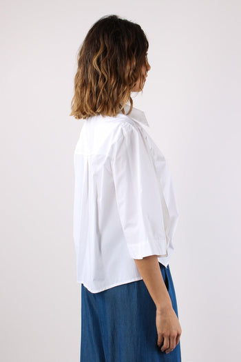 Camicia Apertura Manica Bianco - 6