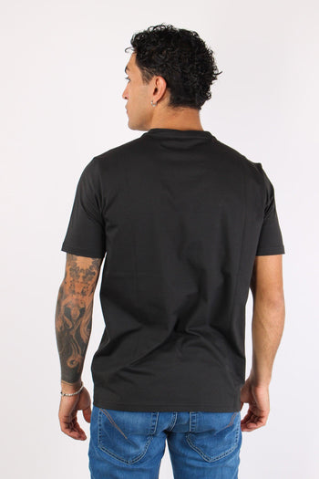 T-shirt Basica Logo Contrasto Black Pure - 5