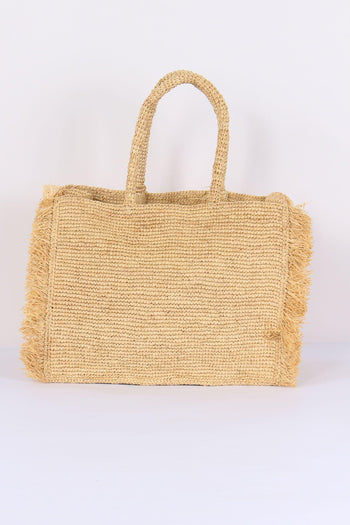 Vanity Raffia Frange Cammello - 3