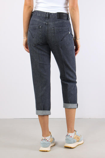 Koons Denim Loose Bottone Gioiello Nero - 6