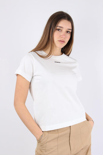 Basico T-shirt Jersey Logo Bianco - 7