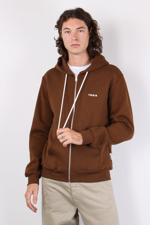 Felpa Full Zip Cioccolato