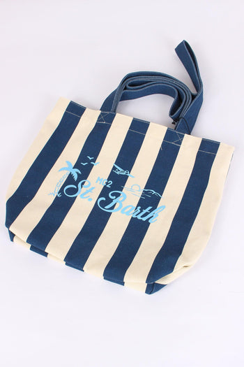 Essential Bag Canvas Blu/beige - 4