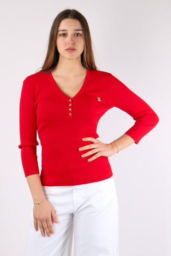 Deneuve Maglia Costina Taschino Flame S - 2