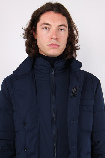 Down Jacket Microfibra Blu - 6