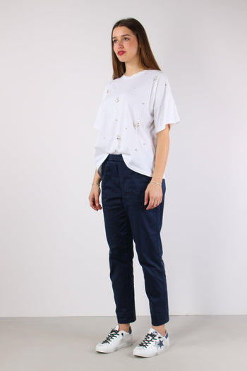 T-shirt Applicazione Fiore Cri Bianco - 5