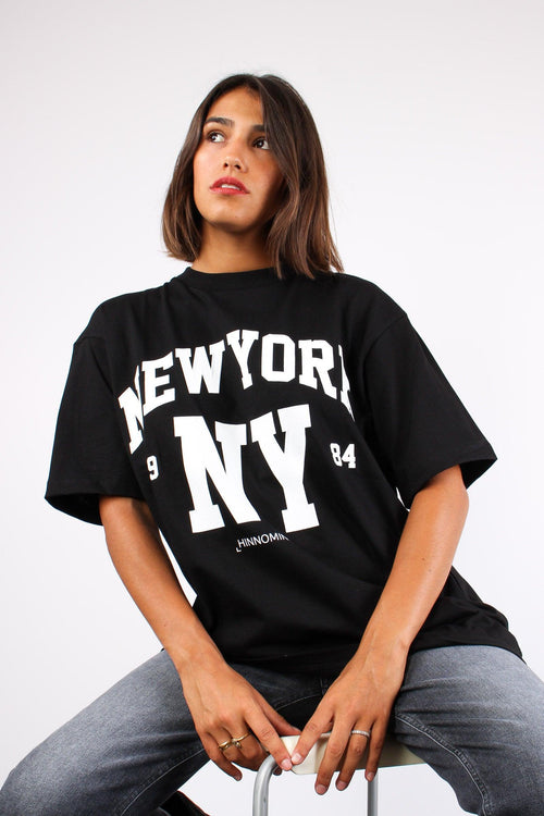 T-shirt Over New York Nero - 2