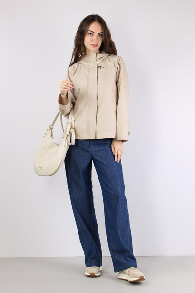Cappa Nylon Cappuccio Sabbia