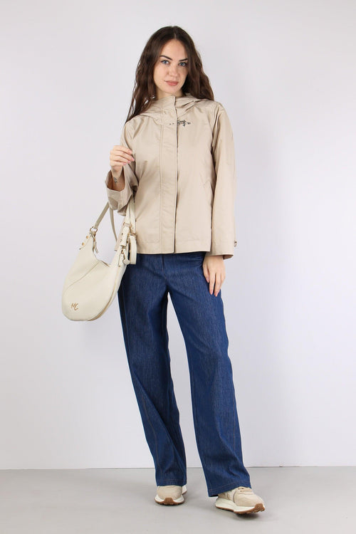 Cappa Nylon Cappuccio Sabbia