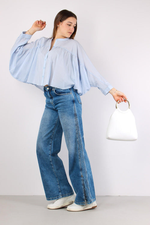 Ellespack_20 Jeans Palazzo Strass Blue Deniim