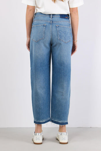 Estelle Jeans Morbido Vintage Blu Denim - 4