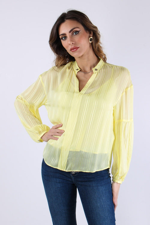Casacca Ml Effetto Rigato Lemon Juice