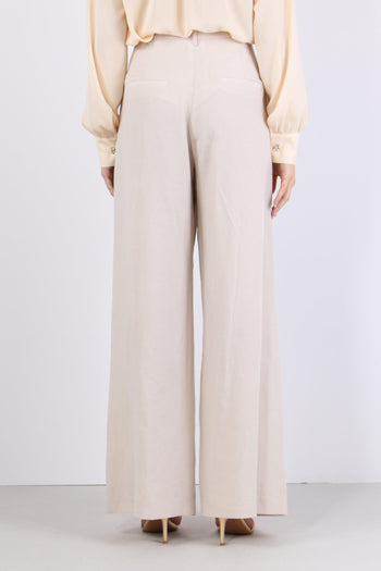 Cloes Pantalone Zampa Tessut Milk - 4