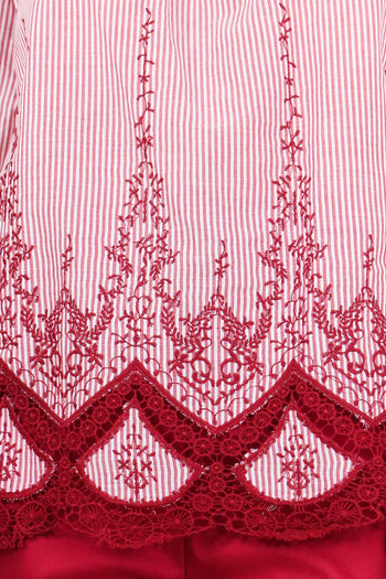 Top Riga Sangallo Bianco/rosso - 8