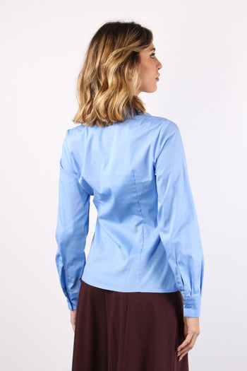 Camicia Slim Spilla Azzurro - 5