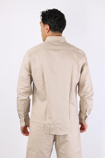 Camicia Basica Lino Stone - 5