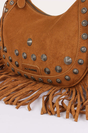 Mezzaluna Suede Frange Cotto - 2