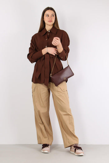 Cheryl Giacca Cintura Cotone Marrone - 6
