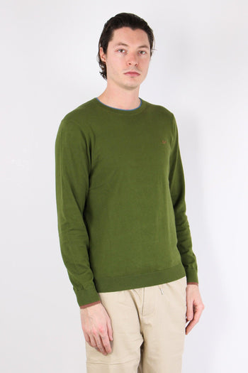 Girocollo Cotone Profilo Verde - 6