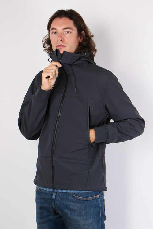 Felpa Softshell Occhiale Black Sand - 2