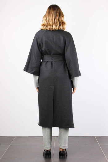 Cappotto Cachemire Cinturato 0 Antracite - 3