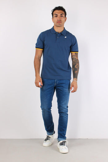 Polo Collo Contrasto Blue Insignie - 2