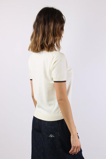 Polo Derby Profilo Contrasto Beige/moro - 6