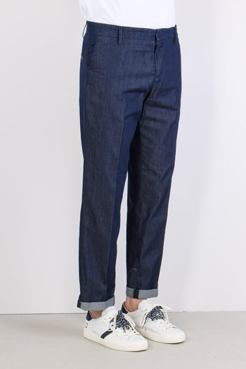Gaubert Pantalone Effetto Denim Denim Scuro - 6